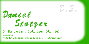 daniel stotzer business card